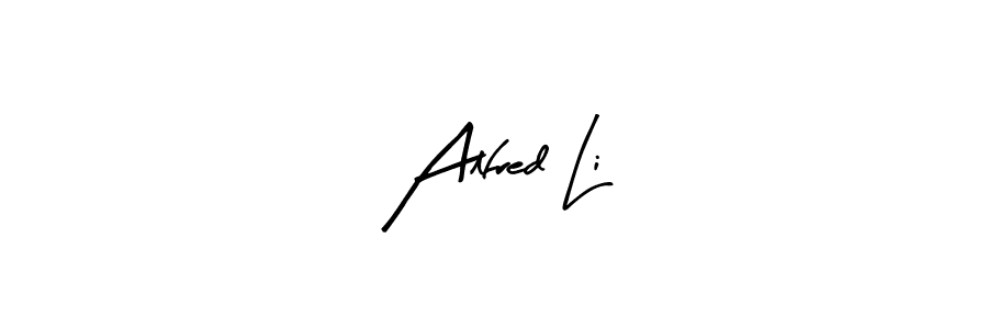 You should practise on your own different ways (Arty Signature) to write your name (Alfred Li) in signature. don't let someone else do it for you. Alfred Li signature style 8 images and pictures png