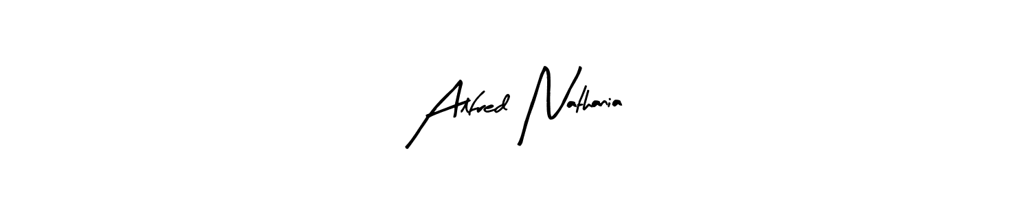 You should practise on your own different ways (Arty Signature) to write your name (Alfred Nathania) in signature. don't let someone else do it for you. Alfred Nathania signature style 8 images and pictures png