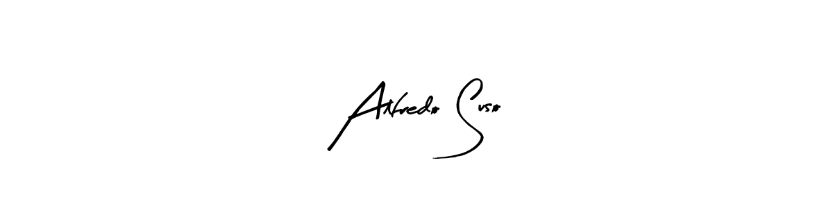 Use a signature maker to create a handwritten signature online. With this signature software, you can design (Arty Signature) your own signature for name Alfredo Suso. Alfredo Suso signature style 8 images and pictures png