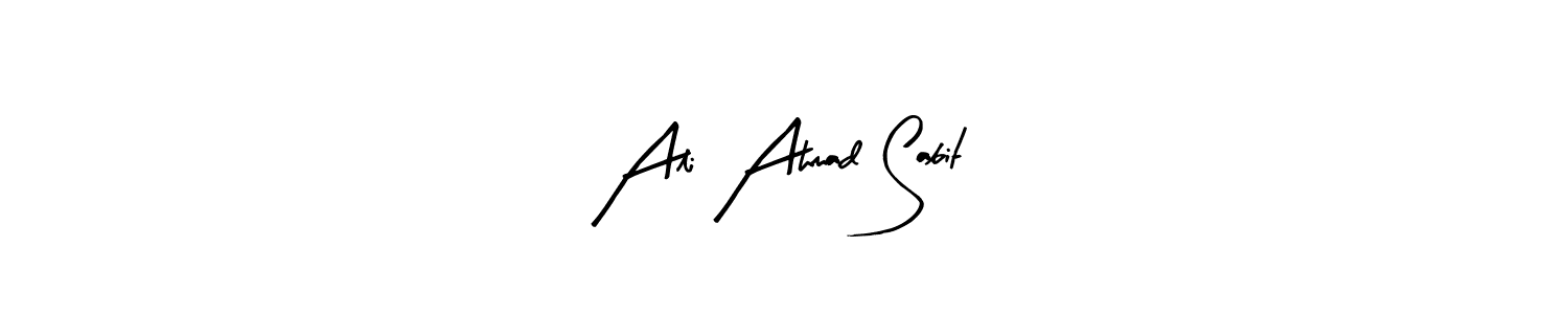 Use a signature maker to create a handwritten signature online. With this signature software, you can design (Arty Signature) your own signature for name Ali Ahmad Sabit. Ali Ahmad Sabit signature style 8 images and pictures png