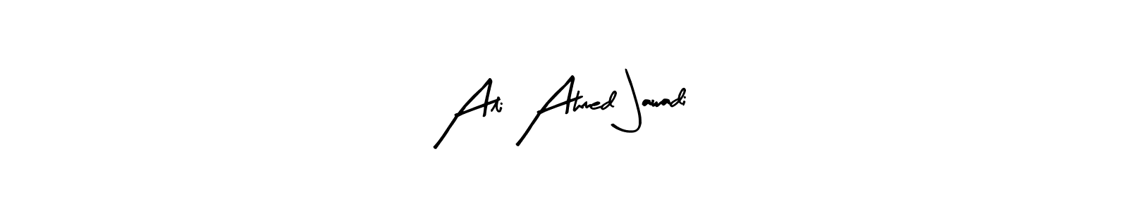 Arty Signature is a professional signature style that is perfect for those who want to add a touch of class to their signature. It is also a great choice for those who want to make their signature more unique. Get Ali Ahmed Jawadi name to fancy signature for free. Ali Ahmed Jawadi signature style 8 images and pictures png