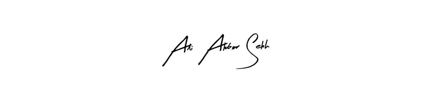 Make a beautiful signature design for name Ali Akbor Sekh. Use this online signature maker to create a handwritten signature for free. Ali Akbor Sekh signature style 8 images and pictures png
