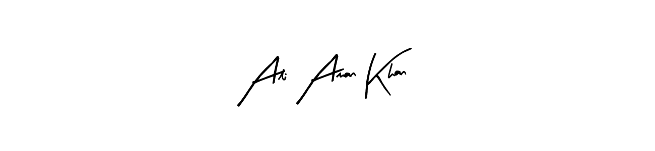 How to make Ali Aman Khan name signature. Use Arty Signature style for creating short signs online. This is the latest handwritten sign. Ali Aman Khan signature style 8 images and pictures png