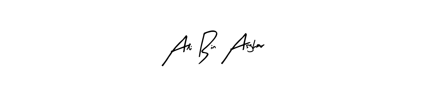 How to make Ali Bin Asghar signature? Arty Signature is a professional autograph style. Create handwritten signature for Ali Bin Asghar name. Ali Bin Asghar signature style 8 images and pictures png