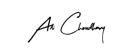 Also You can easily find your signature by using the search form. We will create Ali Choudhary name handwritten signature images for you free of cost using Arty Signature sign style. Ali Choudhary signature style 8 images and pictures png