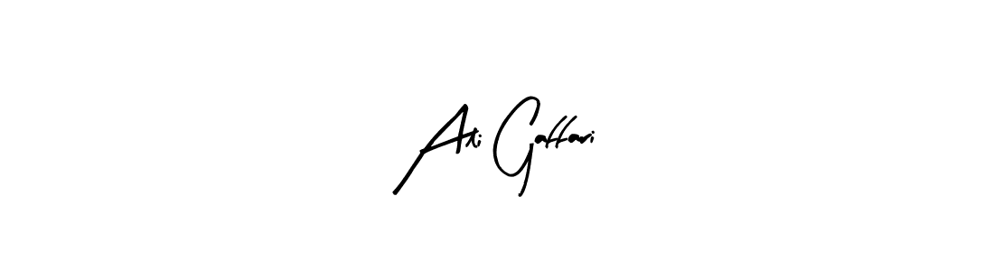 Similarly Arty Signature is the best handwritten signature design. Signature creator online .You can use it as an online autograph creator for name Ali Gaffari. Ali Gaffari signature style 8 images and pictures png