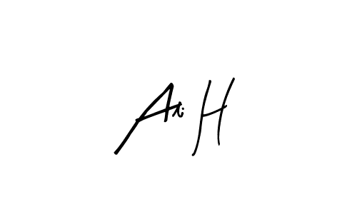 Make a beautiful signature design for name Ali H. With this signature (Arty Signature) style, you can create a handwritten signature for free. Ali H signature style 8 images and pictures png