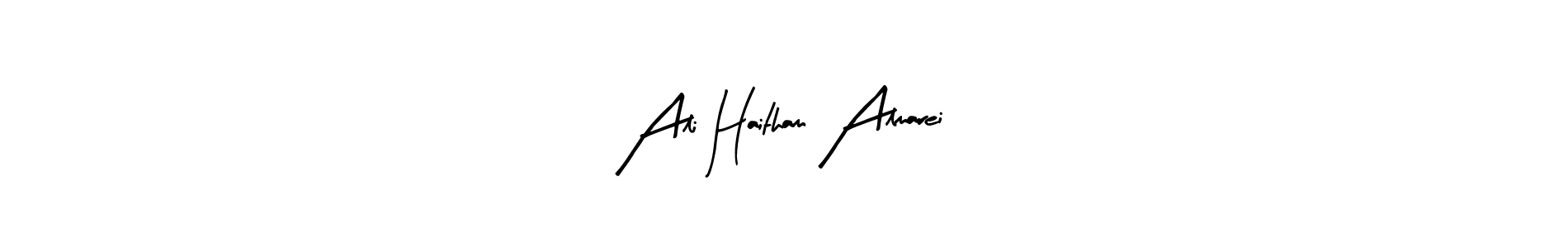 if you are searching for the best signature style for your name Ali Haitham Almarei. so please give up your signature search. here we have designed multiple signature styles  using Arty Signature. Ali Haitham Almarei signature style 8 images and pictures png