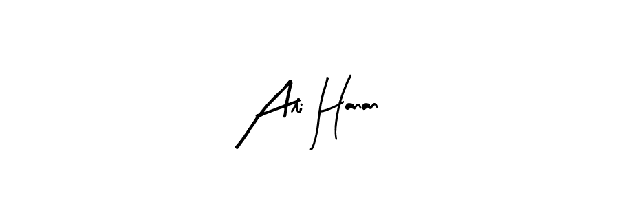 How to make Ali Hanan name signature. Use Arty Signature style for creating short signs online. This is the latest handwritten sign. Ali Hanan signature style 8 images and pictures png