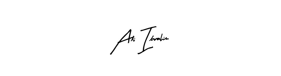 Use a signature maker to create a handwritten signature online. With this signature software, you can design (Arty Signature) your own signature for name Ali Ibrahim. Ali Ibrahim signature style 8 images and pictures png