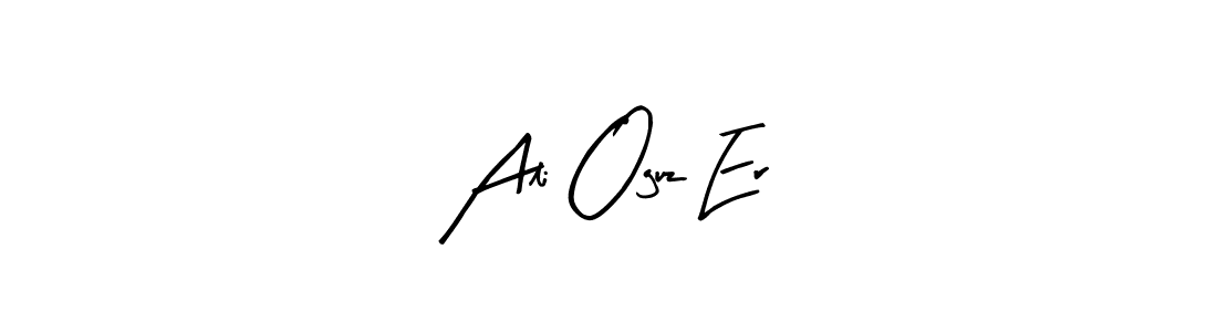 Similarly Arty Signature is the best handwritten signature design. Signature creator online .You can use it as an online autograph creator for name Ali Oguz Er. Ali Oguz Er signature style 8 images and pictures png