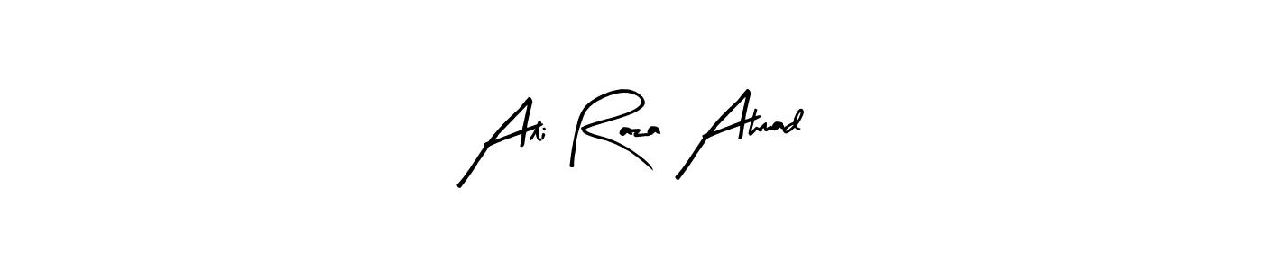 Create a beautiful signature design for name Ali Raza Ahmad. With this signature (Arty Signature) fonts, you can make a handwritten signature for free. Ali Raza Ahmad signature style 8 images and pictures png