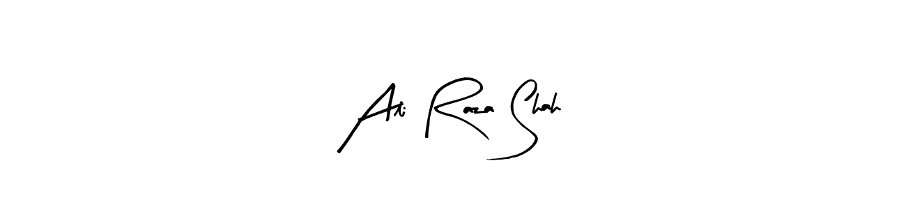 Arty Signature is a professional signature style that is perfect for those who want to add a touch of class to their signature. It is also a great choice for those who want to make their signature more unique. Get Ali Raza Shah name to fancy signature for free. Ali Raza Shah signature style 8 images and pictures png