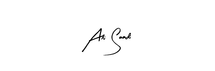 Also You can easily find your signature by using the search form. We will create Ali Saadi name handwritten signature images for you free of cost using Arty Signature sign style. Ali Saadi signature style 8 images and pictures png