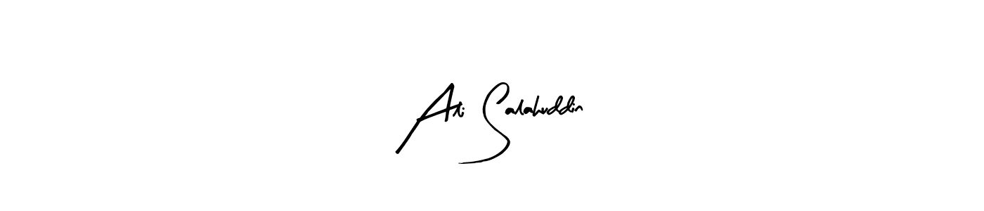 Design your own signature with our free online signature maker. With this signature software, you can create a handwritten (Arty Signature) signature for name Ali Salahuddin. Ali Salahuddin signature style 8 images and pictures png