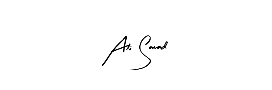 Arty Signature is a professional signature style that is perfect for those who want to add a touch of class to their signature. It is also a great choice for those who want to make their signature more unique. Get Ali Samad name to fancy signature for free. Ali Samad signature style 8 images and pictures png