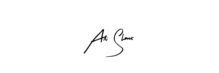 Use a signature maker to create a handwritten signature online. With this signature software, you can design (Arty Signature) your own signature for name Ali Shams. Ali Shams signature style 8 images and pictures png