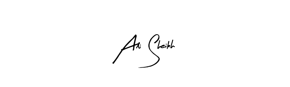 if you are searching for the best signature style for your name Ali Sheikh. so please give up your signature search. here we have designed multiple signature styles  using Arty Signature. Ali Sheikh signature style 8 images and pictures png