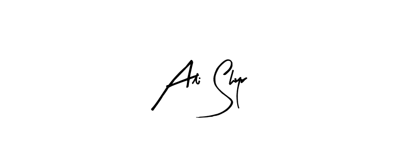 Also we have Ali Shyr name is the best signature style. Create professional handwritten signature collection using Arty Signature autograph style. Ali Shyr signature style 8 images and pictures png