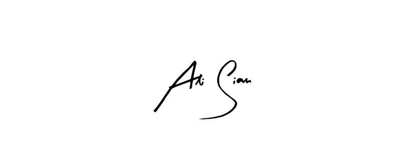Make a beautiful signature design for name Ali Siam. Use this online signature maker to create a handwritten signature for free. Ali Siam signature style 8 images and pictures png
