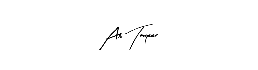 Arty Signature is a professional signature style that is perfect for those who want to add a touch of class to their signature. It is also a great choice for those who want to make their signature more unique. Get Ali Tauqeer name to fancy signature for free. Ali Tauqeer signature style 8 images and pictures png