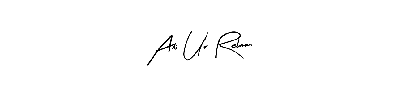 Similarly Arty Signature is the best handwritten signature design. Signature creator online .You can use it as an online autograph creator for name Ali Ur Rehman. Ali Ur Rehman signature style 8 images and pictures png