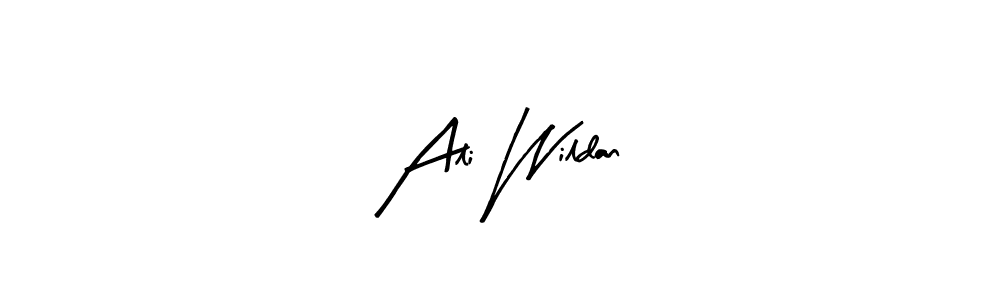 if you are searching for the best signature style for your name Ali Wildan. so please give up your signature search. here we have designed multiple signature styles  using Arty Signature. Ali Wildan signature style 8 images and pictures png