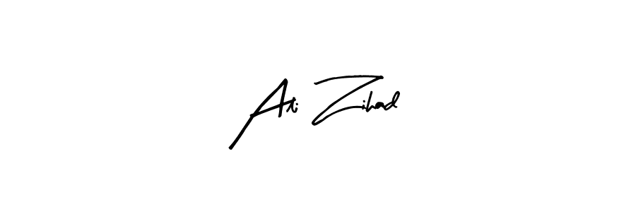 Make a beautiful signature design for name Ali Zihad. With this signature (Arty Signature) style, you can create a handwritten signature for free. Ali Zihad signature style 8 images and pictures png