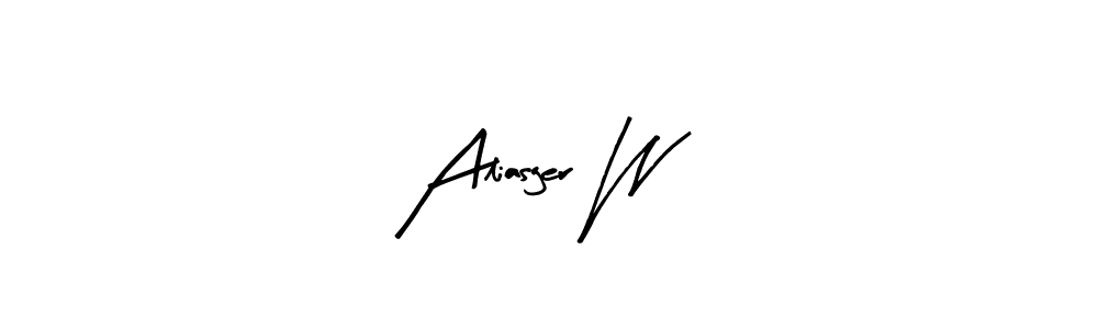 You should practise on your own different ways (Arty Signature) to write your name (Aliasger W) in signature. don't let someone else do it for you. Aliasger W signature style 8 images and pictures png