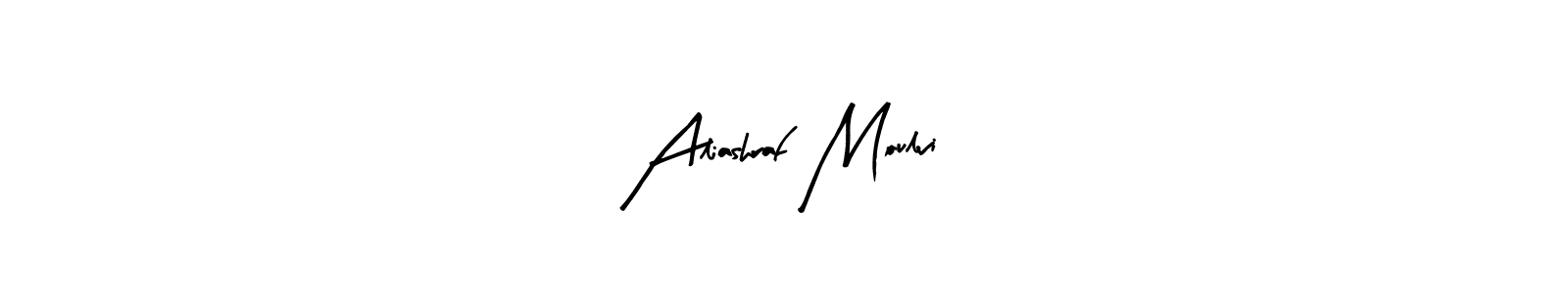 Make a beautiful signature design for name Aliashraf Moulvi. Use this online signature maker to create a handwritten signature for free. Aliashraf Moulvi signature style 8 images and pictures png