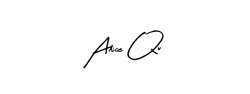 if you are searching for the best signature style for your name Alice Qu. so please give up your signature search. here we have designed multiple signature styles  using Arty Signature. Alice Qu signature style 8 images and pictures png