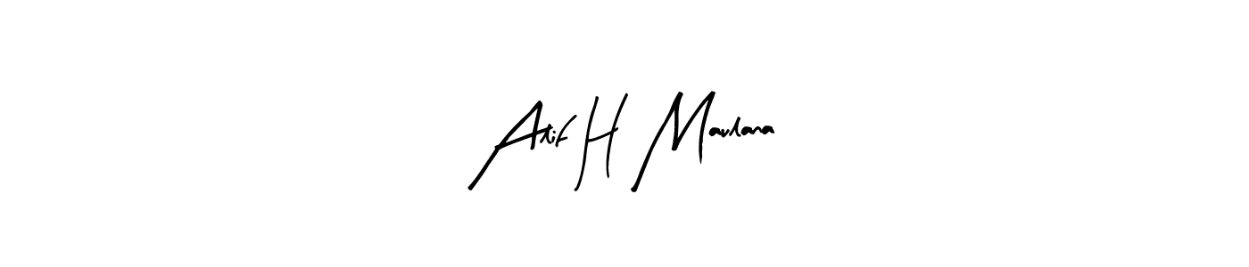 You can use this online signature creator to create a handwritten signature for the name Alif H Maulana. This is the best online autograph maker. Alif H Maulana signature style 8 images and pictures png