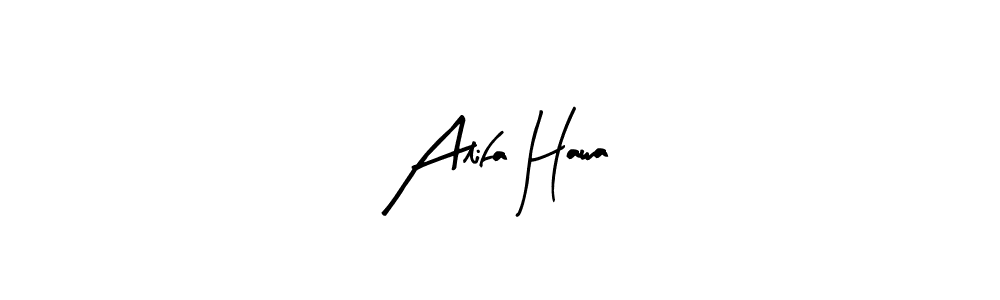 Arty Signature is a professional signature style that is perfect for those who want to add a touch of class to their signature. It is also a great choice for those who want to make their signature more unique. Get Alifa Hawa name to fancy signature for free. Alifa Hawa signature style 8 images and pictures png