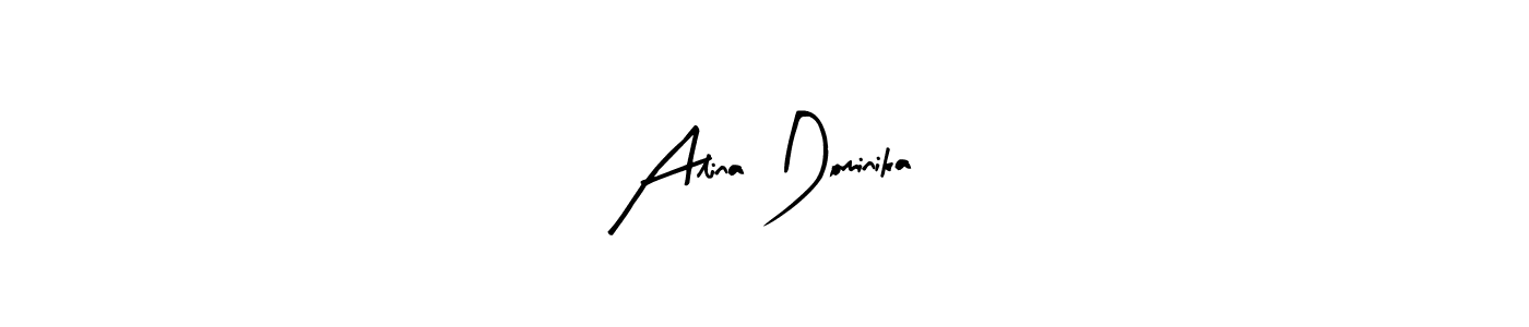 Make a beautiful signature design for name Alina Dominika. With this signature (Arty Signature) style, you can create a handwritten signature for free. Alina Dominika signature style 8 images and pictures png