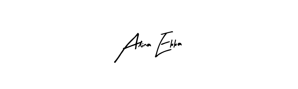 Similarly Arty Signature is the best handwritten signature design. Signature creator online .You can use it as an online autograph creator for name Alina Ekka. Alina Ekka signature style 8 images and pictures png