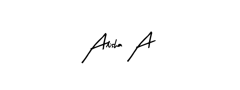 You can use this online signature creator to create a handwritten signature for the name Alisha A. This is the best online autograph maker. Alisha A signature style 8 images and pictures png
