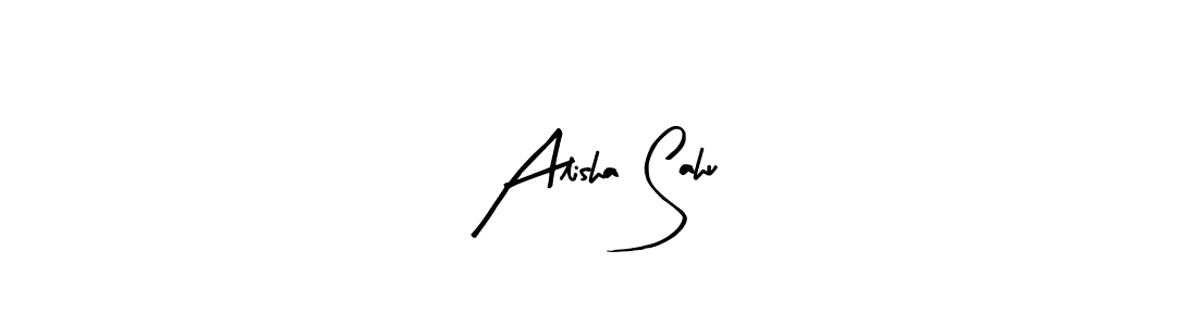 if you are searching for the best signature style for your name Alisha Sahu. so please give up your signature search. here we have designed multiple signature styles  using Arty Signature. Alisha Sahu signature style 8 images and pictures png