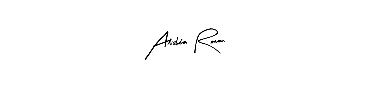 Make a beautiful signature design for name Alishba Roman. Use this online signature maker to create a handwritten signature for free. Alishba Roman signature style 8 images and pictures png