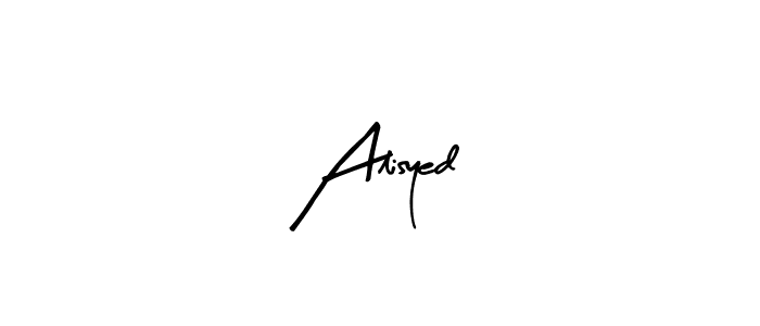 Design your own signature with our free online signature maker. With this signature software, you can create a handwritten (Arty Signature) signature for name Alisyed. Alisyed signature style 8 images and pictures png