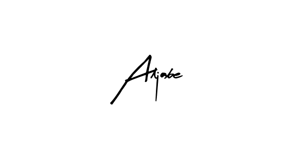 Make a beautiful signature design for name Aljabe. With this signature (Arty Signature) style, you can create a handwritten signature for free. Aljabe signature style 8 images and pictures png