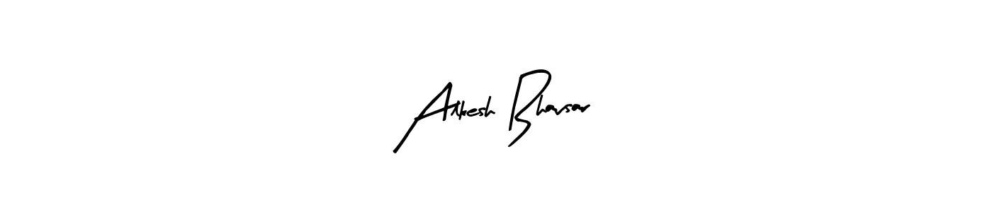 Create a beautiful signature design for name Alkesh Bhavsar. With this signature (Arty Signature) fonts, you can make a handwritten signature for free. Alkesh Bhavsar signature style 8 images and pictures png