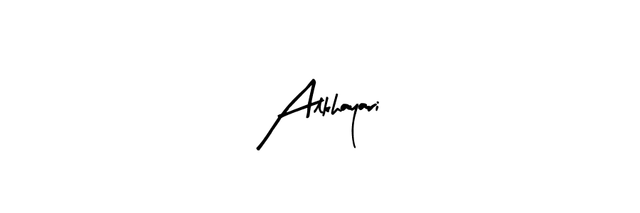 Similarly Arty Signature is the best handwritten signature design. Signature creator online .You can use it as an online autograph creator for name Alkhayari. Alkhayari signature style 8 images and pictures png