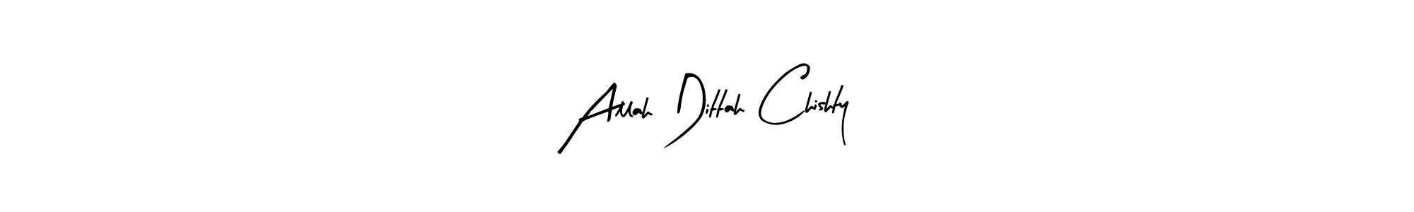 Similarly Arty Signature is the best handwritten signature design. Signature creator online .You can use it as an online autograph creator for name Allah Dittah Chishty. Allah Dittah Chishty signature style 8 images and pictures png