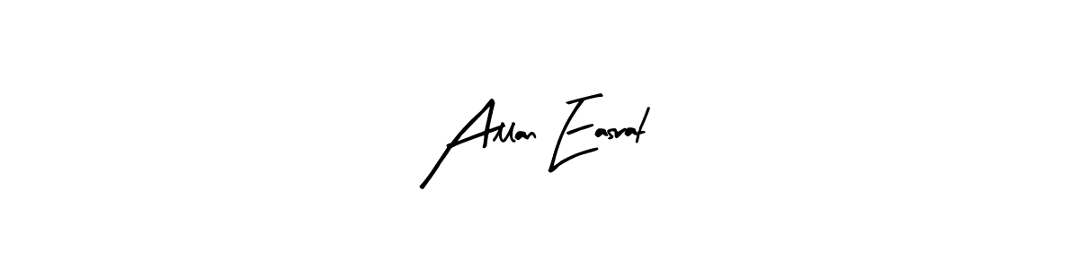 Create a beautiful signature design for name Allan Easrat. With this signature (Arty Signature) fonts, you can make a handwritten signature for free. Allan Easrat signature style 8 images and pictures png