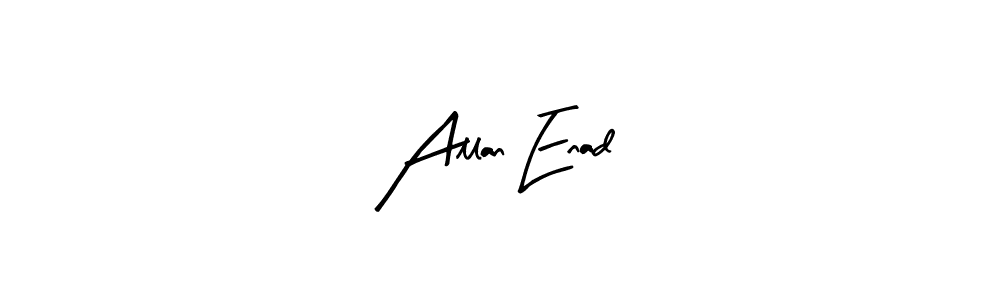 How to make Allan Enad signature? Arty Signature is a professional autograph style. Create handwritten signature for Allan Enad name. Allan Enad signature style 8 images and pictures png