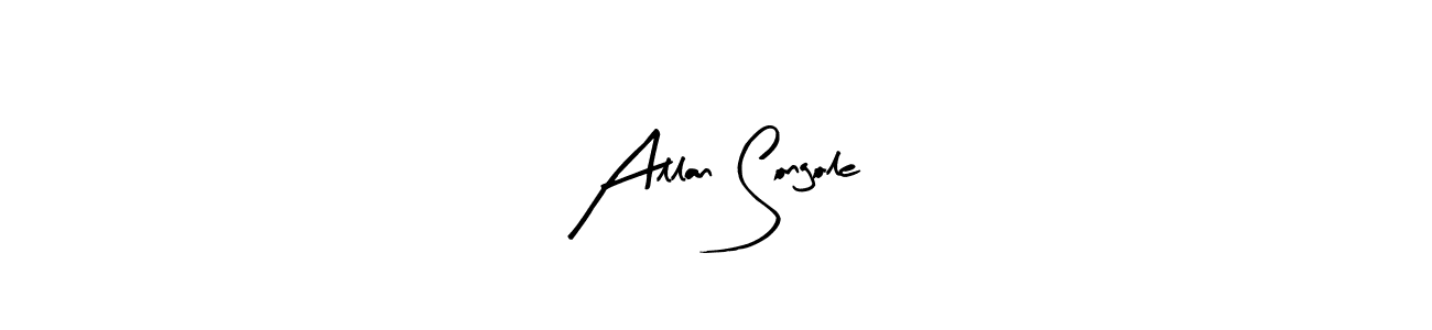 Use a signature maker to create a handwritten signature online. With this signature software, you can design (Arty Signature) your own signature for name Allan Songole. Allan Songole signature style 8 images and pictures png