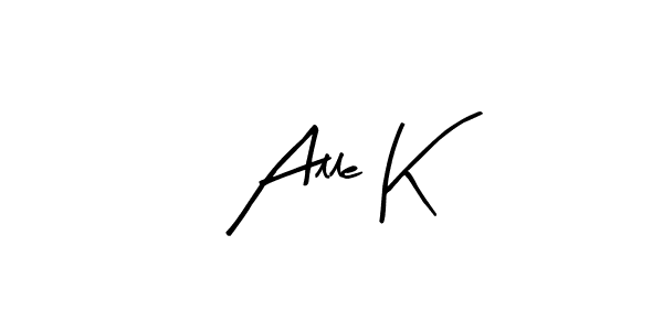 if you are searching for the best signature style for your name Alle K. so please give up your signature search. here we have designed multiple signature styles  using Arty Signature. Alle K signature style 8 images and pictures png