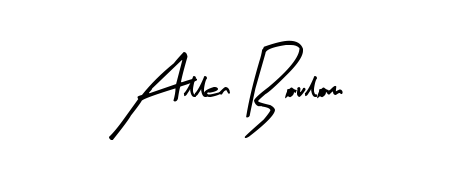 Enhance your business communications with Allen Boulom signature in Arty Signature lettering. Clean, modern, and universally compatible. Allen Boulom signature style 8 images and pictures png