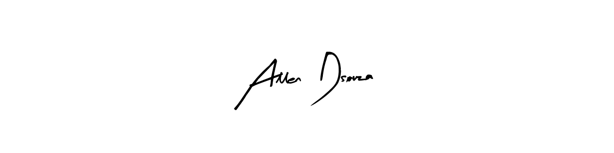 How to make Allen Dsouza signature? Arty Signature is a professional autograph style. Create handwritten signature for Allen Dsouza name. Allen Dsouza signature style 8 images and pictures png