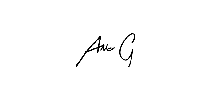 Best and Professional Signature Style for Allen G. Arty Signature Best Signature Style Collection. Allen G signature style 8 images and pictures png